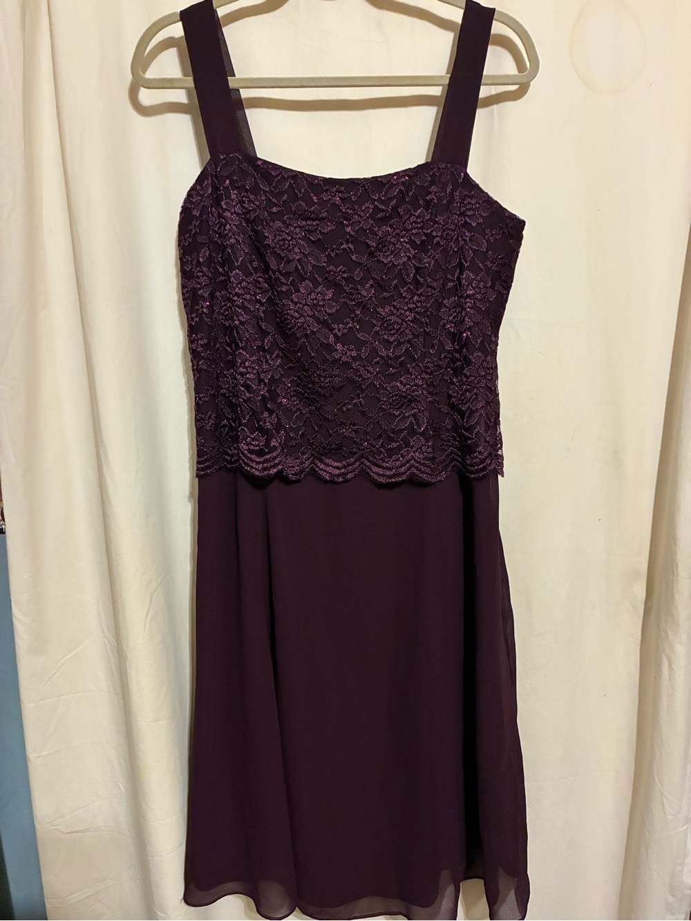 Dress with Sheer Lace Cardigan